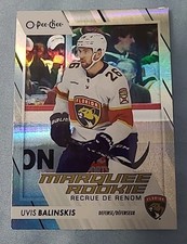 Uvis Balinskis PANTHERS 2023-24 O-Pee-Chee Marquee Rookie Foil RC /350