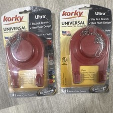 Korky Ultra Universal No. 100 Toilet Flapper Chlorazone Red 2" Fits Aqua Source