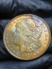 1921 MORGAN SILVER DOLLAR  - UNCIRCULATED TONED
