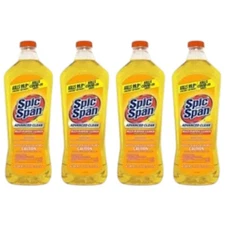 4 Pack Spic And Span Multi-purpose Cleaner Lemon Scent Liquid Floor Cleaner