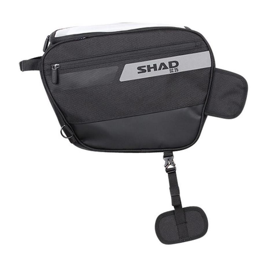 Sacoche tunnel maxiscooter 25L Shad noire pour libérer l'espace sous selle