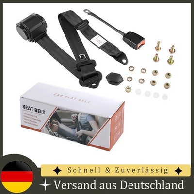 3 point seat belt + E test 3730 mm seat belt for BMW VW Audi black
