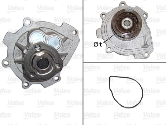 1X Valeo 506837 Wasserpumpe MotorküHlung FüR Opel Vauxhall Fiat Saab Alfa Romeo-image