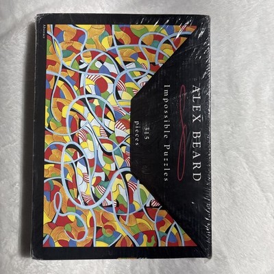 New Sealed Alex Beard Impossible Puzzle 315 Pcs Abstract #8791 Dent In Box