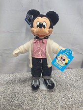 Vintage Applause Disney Mickey Mouse  Pals Dress-Ups Doll Sock Hop