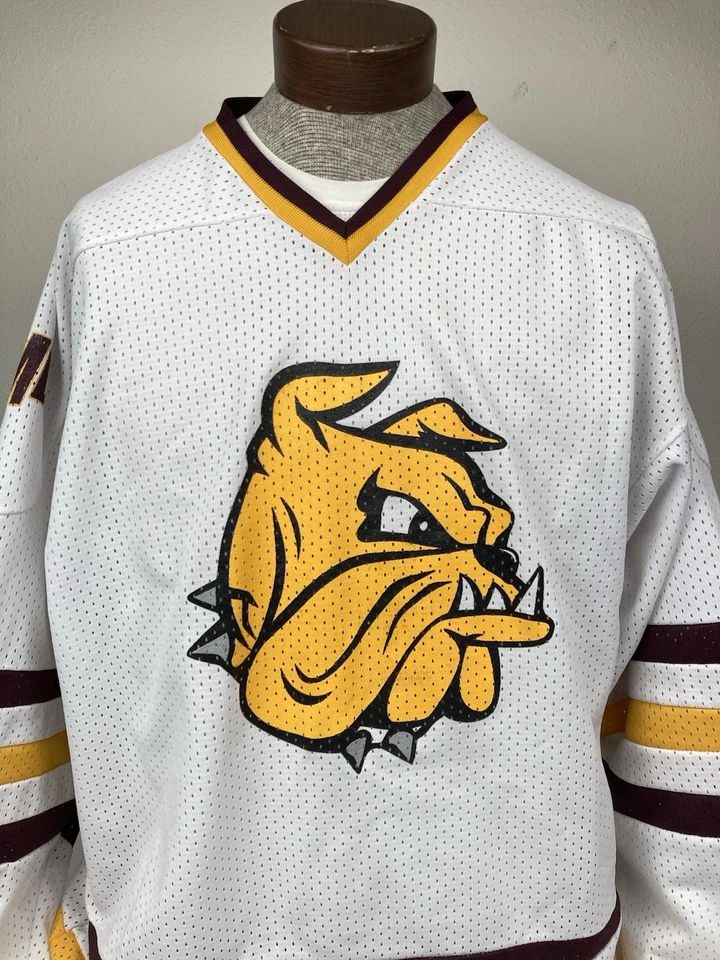 CAMISETA DE HOCKEY UNIVERSITARIA DE COLECCIÓN K1 UMD MINNESOTA DULUTH BULLDOGS PARA HOMBRE XL ¡HECHA EN EE. UU.! Foto 2 de 4