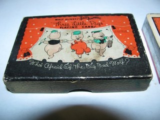 1930's Walt Disney's Silly Symphony Three Little Pigs Playing Cards Complete