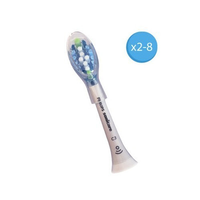 2 Pack Official Philips Sonicare C3 Two-in-one Replacement Tooth Brush Heads