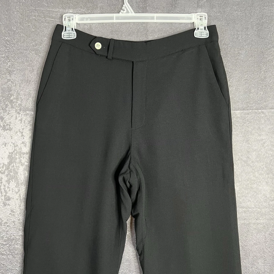 VTG Lauren Ralph Lauren Black Wool Pants Silk Lined USA N.Y.  Size 8 (30Wx33L) - Image 2 of 4