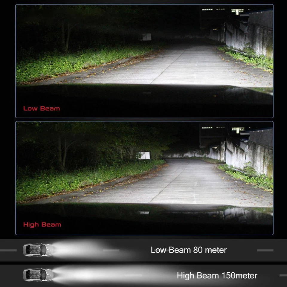 Xentec LED Light Conversion Kit 100W 30000LM 6000K H4 H7 H11 9006 9004 9007 H13 - Image 4 of 4