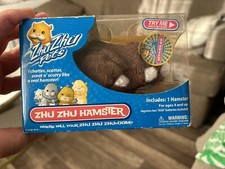ZHU ZHU Pets Hamster Scoodles Brown and White - New In Box
