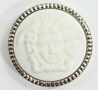 One (1) Uncirculated VERSACE Medusa Logo Head Button .83" (21.0mm) VHTF
