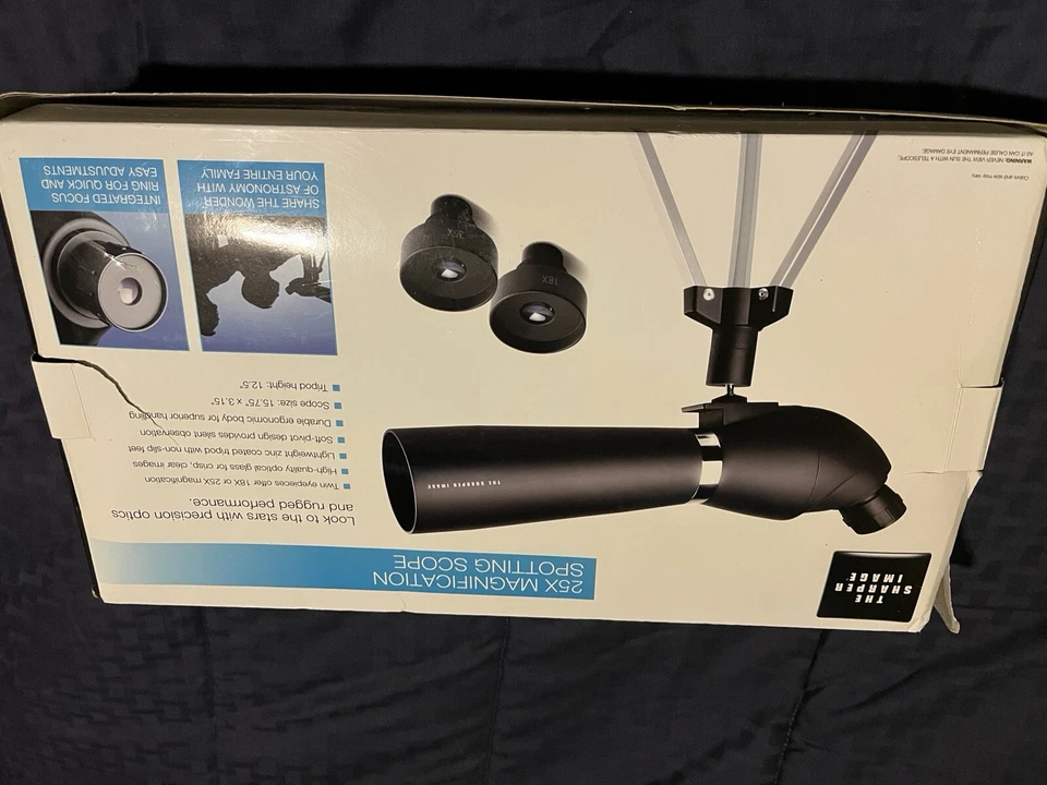 The Sharper Image 25X Magnification Spotting Scope New In Box - Image 2 of 3
