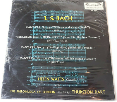 L'Oiseau Lyre SOL 60003 Bach Cantatas (Helen Watts, Thurston Dart) sealed LP