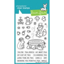 Lawn Fawn Photo-polymer Clear Stamp Set Tea-Rrific Day