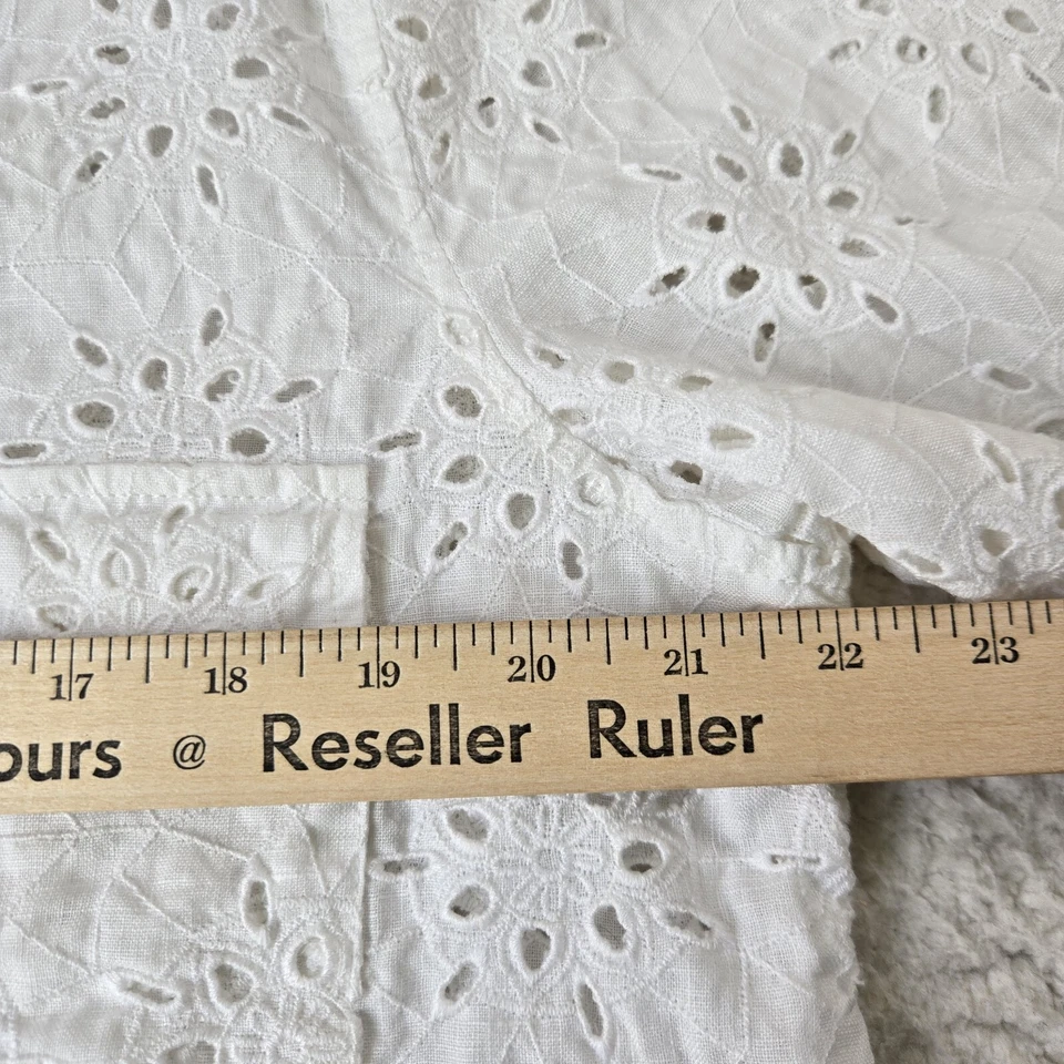 Женская большая белая куртка Johnny Was Jade с петлями для дальнобойщиков универсальная богемная причудливая - Изображение 3 из 4