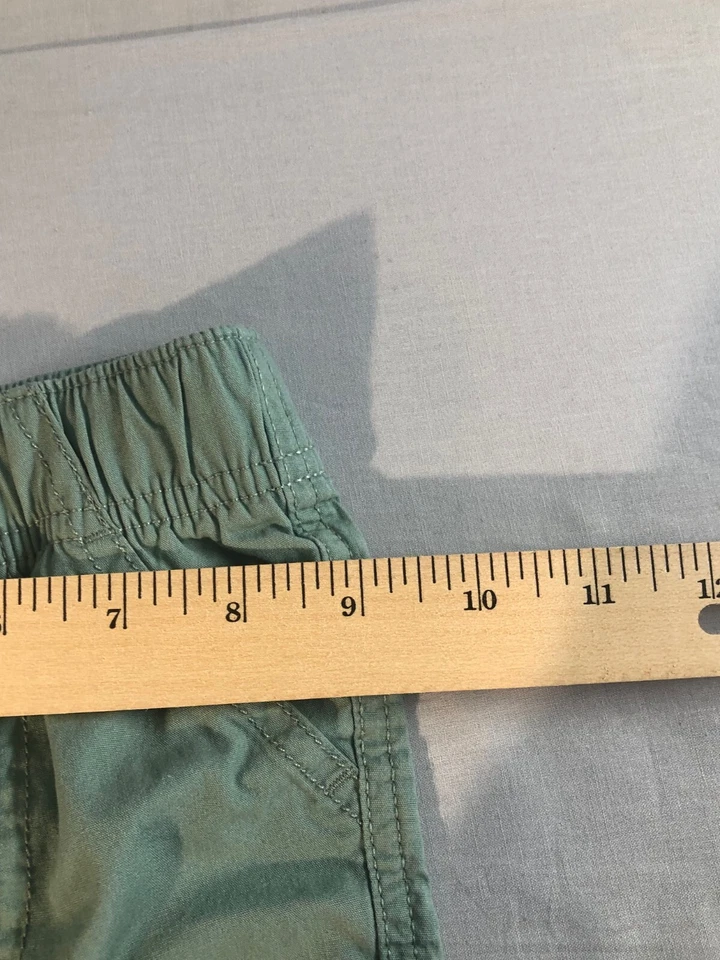 Garanimals Toddler Boy Shorts Green Tie Pockets Stretch Waist Size 12 Months - Image 4 of 4