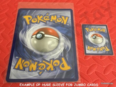 Pokemon Cards ( 2x ) JUMBO OVERSIZED HUGE EMPTY TOPLOADERS + SLEEVES + BAGS  TCG