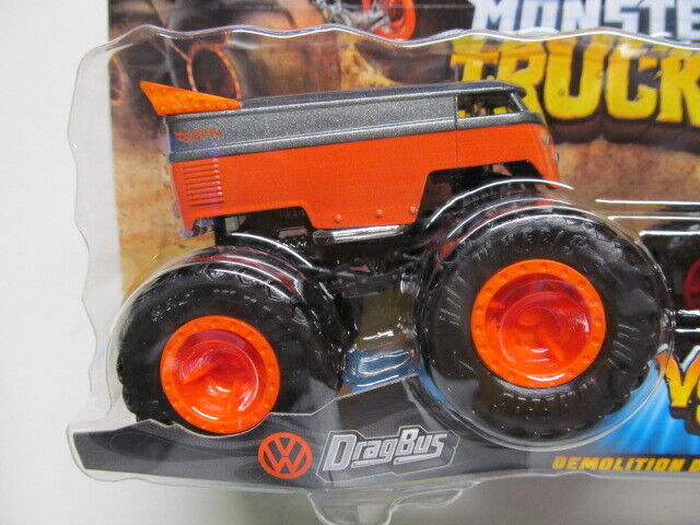 Hot Wheels Monster Trucks Demolition Doubles Drag Bus vs