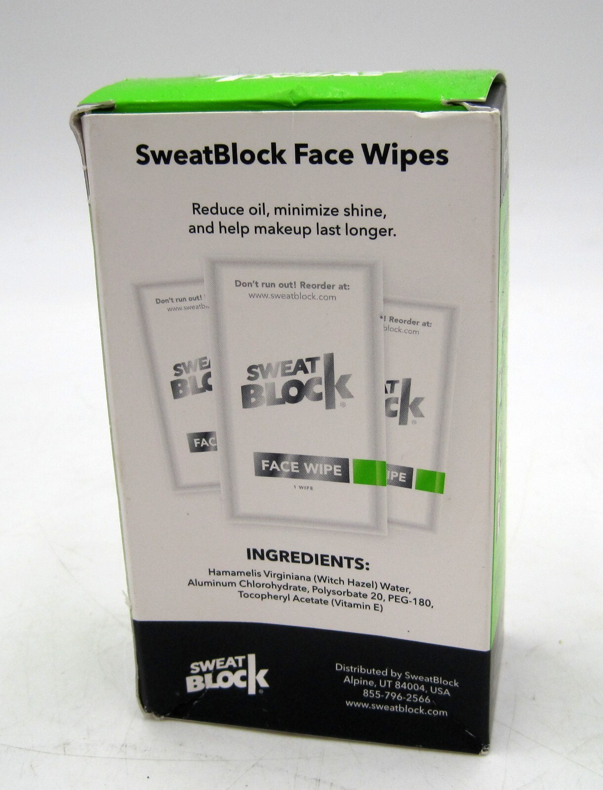 SweatBlock Clinical Strength Antiperspirant Wipes for Face 10 wipes