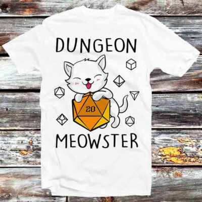 Dungeon Meowster Dragons Monster DnD Guess I ll Die RPG T-Shirt B1024