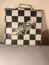 Vintage 1973 Indy 500 Seat Cushion with Four Roses Premium Whiskey on back