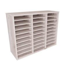 Fächerschrank Holz, 30 Fächer Fächerregal Briefregal Ablageschrank Postschrank 