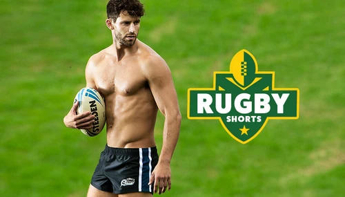 aussieBum Rugby Blitz Navy Black Shorts