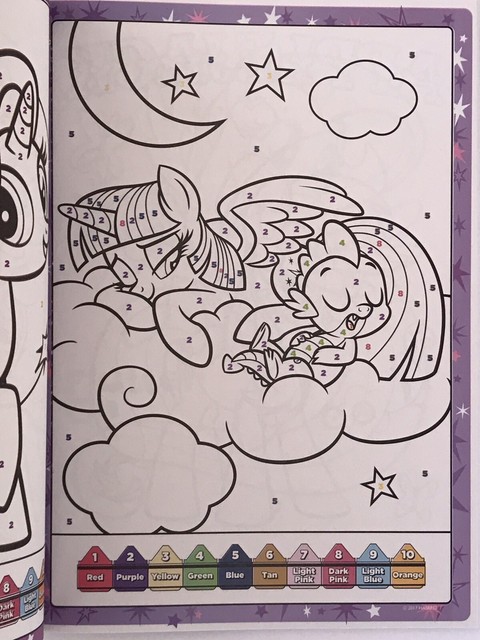 My Little Pony Color by Number Coloring Book & Color Guide + 12 Colored ...