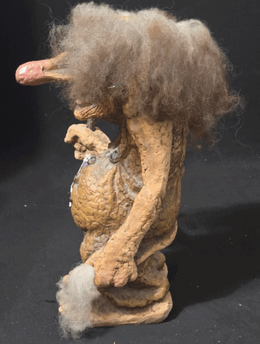 Figura de arte popular vintage 1996 Nyfoam Troll Walking Man Troll #112 - Imagen 2 de 5