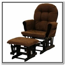 Stork Craft Hoop Glider and Ottoman Set, Espresso/Chocolate, New, Pick Up Only