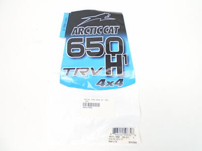 ARCTIC CAT 1411-552 BLUE / BLACK / WHITE POD DECAL FOR 08 ATV 650 H1 4X4 MODEL