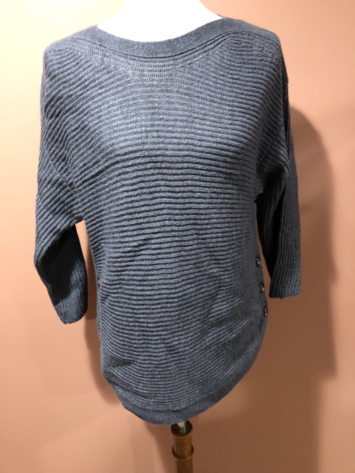 gerard darel daniela side button gray sweater siz… - image 1