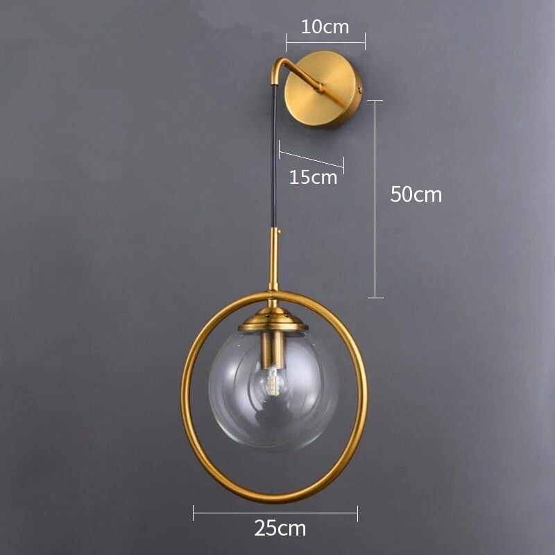 Indoor Wall Lamp Bedroom Wall Lights Bar Glass Wall Lighting Hallway Wall Sconce - Image 2 of 4