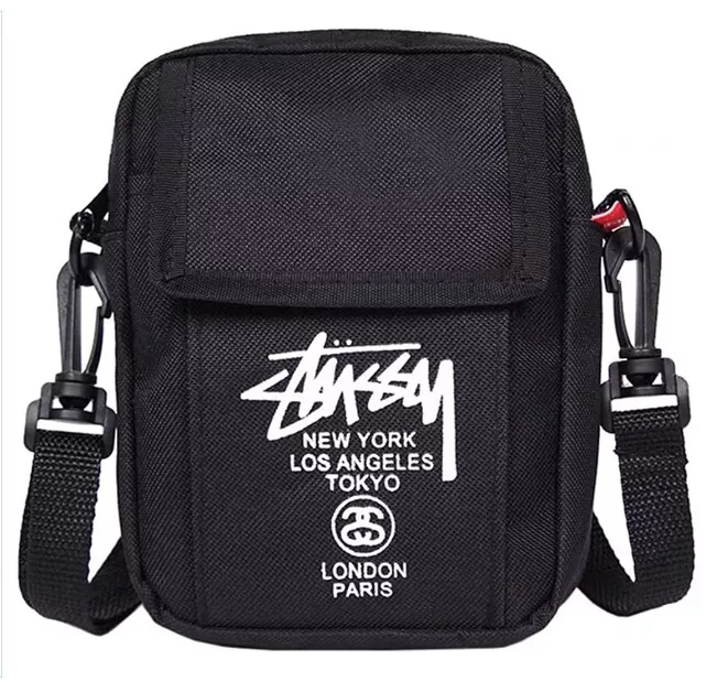 STUSSY Mini Shoulder Bag Novelty TOKYO LONDON PARIS Pochette Pouch