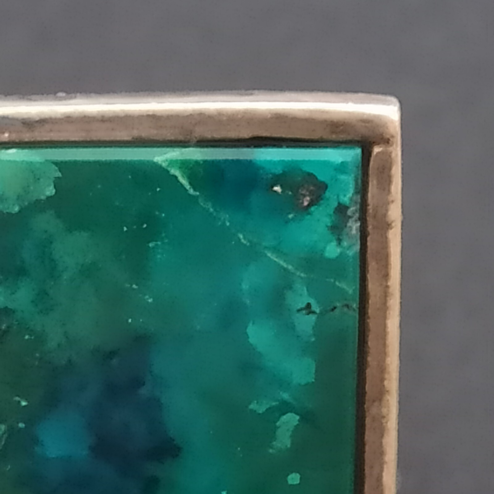 Vintage Eilat Ring Long Rectangle Silver King Sol… - image 16