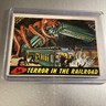 Original Mars Attacks 1962 Card #34 Terror In The Railroad T