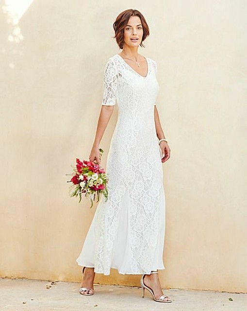 Joanna Hope Ivory Lace Maxi Dress JD WILLIAMS WEDDING COLLECTION Sz 20
