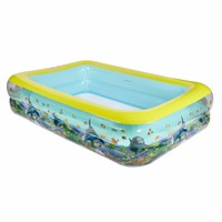 Dolphin Inflatable Pool Swim Center Deluxe Large Outdoor Swimming Kids Kiddie Dolphin Inflatable Pool Swim Center Deluxe Large Outdoor Swimming Kids Kiddie