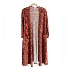 LULAROE SARAH FLORAL DUSTER CARDIGAN NEW WOMENS SIZE XS