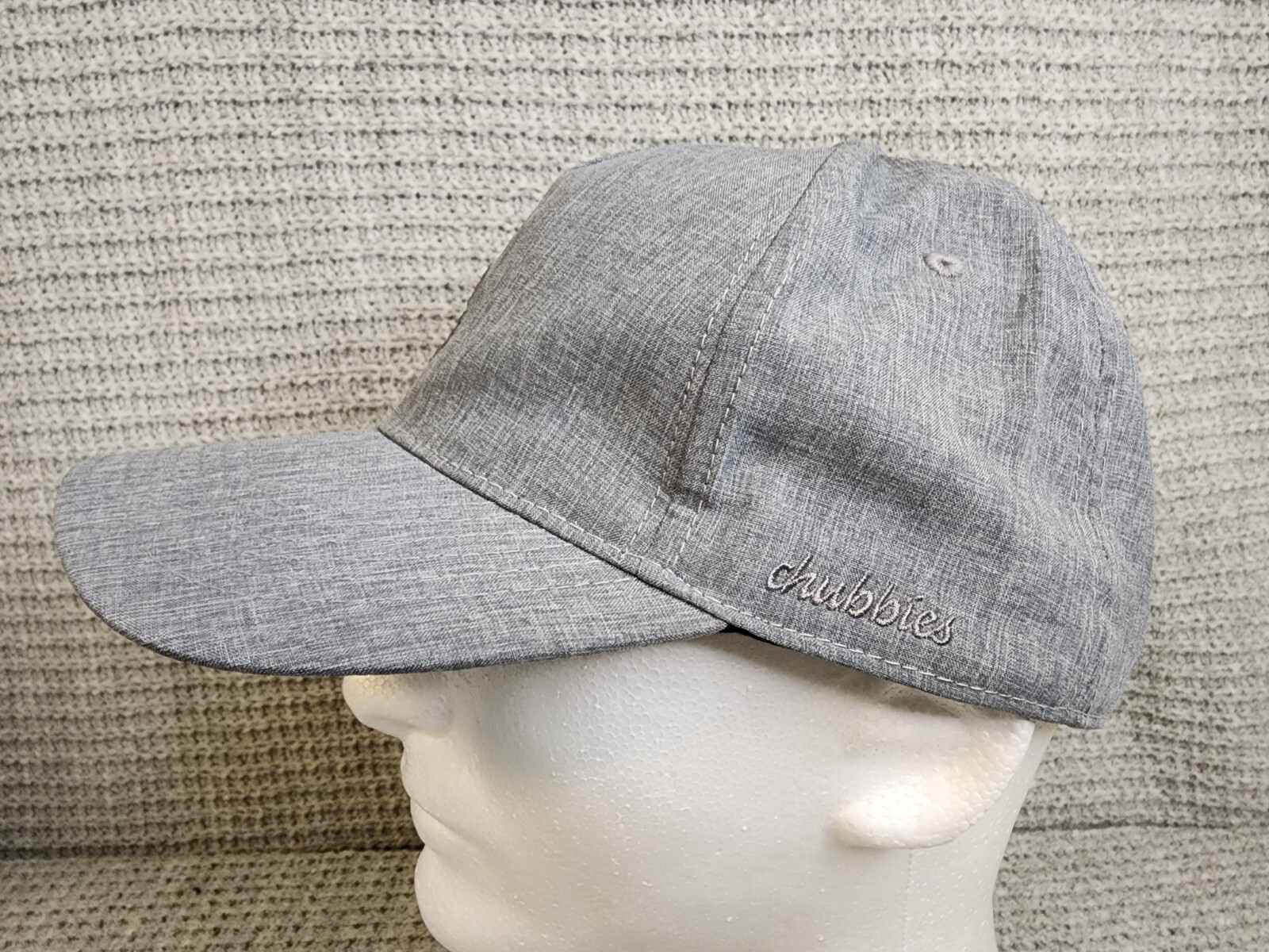 CHUBBIES Mens Gray Performance Snapback Ball Cap … - image 2