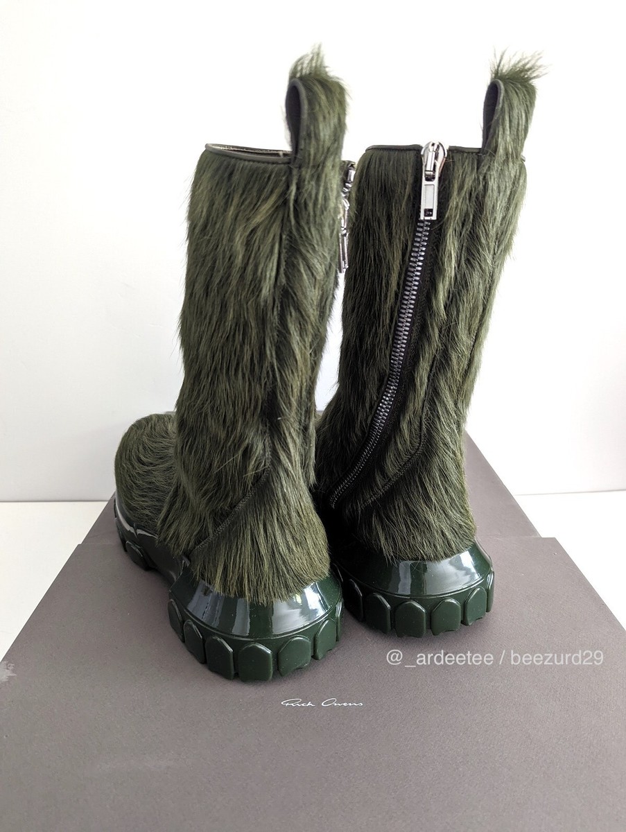 NIB* RICK OWENS 1/1 GRINCH CREEPER BOZO TRACTOR BOOTS FW21 NIB* RICK OWENS 1/1 GRINCH CREEPER BOZO TRACTOR BOOTS FW21