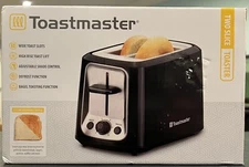 Toastmaster-2-Slice Cool Touch Adjustable Toaster Wide Slots, Black & Chrome
