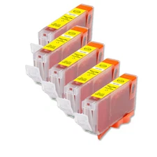 5 PK YELLOW Replacement Ink for Canon BCI-6Y iP6000D iP3000 MP750 i560 MP780