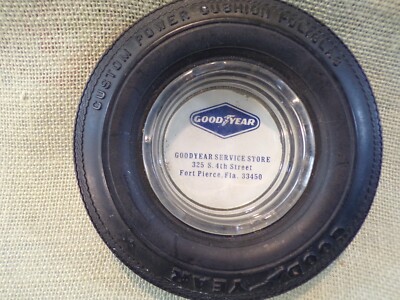 GOODYEAR TIRE ASHTRAY FT. PIERCE, FLA.