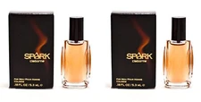 *PACK OF 2* SPARK by Liz Claiborne for Men Cologne Splash Mini 0.18 oz 5.3 ml
