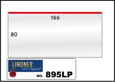1000-LINDNER-895LP-Schutzhüllen-Klarsichthüllen-6 1/2x3 5/32in-Für Banknotes