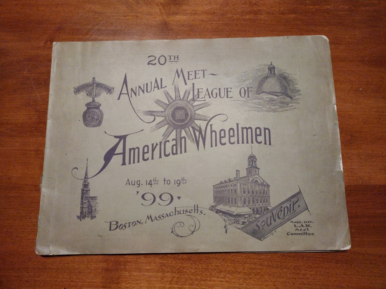 American Wheelman 20th Annual Meet 1899 Souvenir Bicycle Boston eBay