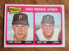 John Gelnar/Jerry May 1965 Topps #143 ROOKIE Trading Card MLB Pittsburgh Pirates