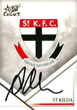 Signed 2018 St Kilda Saints AFL Select Legacy Card - Alan Richardson